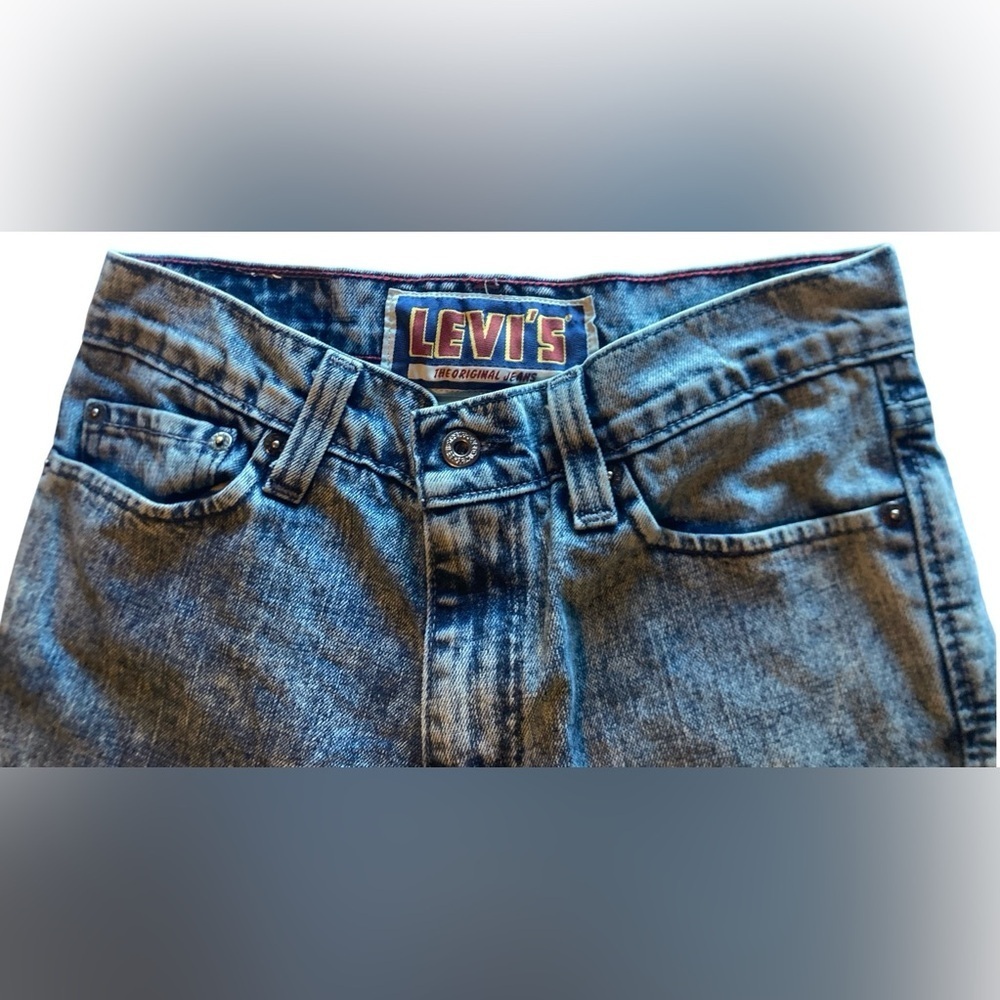 Levi's 501 original fit jeans 501 Skinny Mens 31x32 Acid Wash